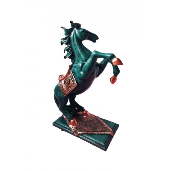 Statueta in forma de Cal, Turcoaz, 40 cm, B1000 Statueta in forma de Cal, Turcoaz, 40 cm, B1000