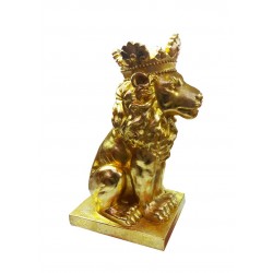 Statueta in forma de Leu, Auriu, 34 cm, 625LD-1