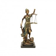 Statueta reprezentand justitia 18x40 cm Statueta reprezentand justitia 18x40 cm