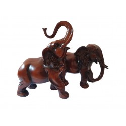 Statuete decorative, 2 Elefanti, Maro, 21 cm, LC017L