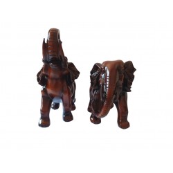 Statuete decorative, 2 Elefanti, Maro, 21 cm, LC017L