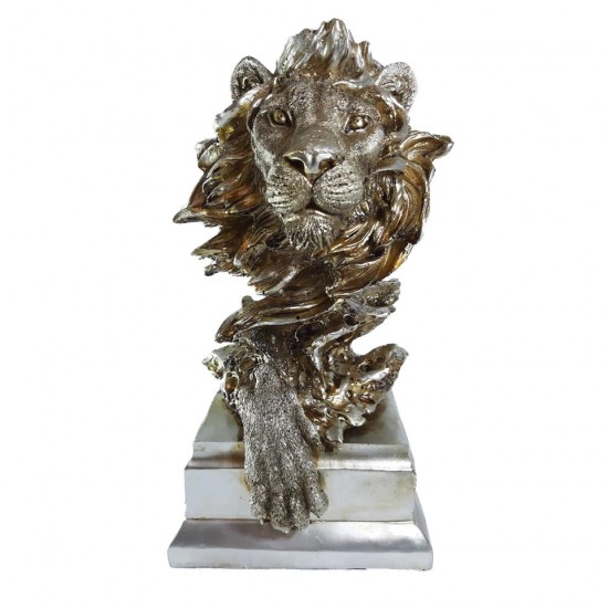 Staueta cap de leu, 30 cm, TD912D-G Staueta cap de leu, 30 cm, TD912D-G