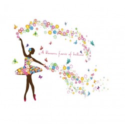 Sticker decorativ, A blossom faerie of brilliant, 120 cm, 127STK Sticker decorativ, A blossom faerie of brilliant, 120 cm, 127STK
