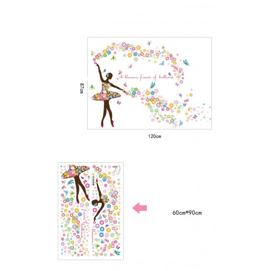 Sticker decorativ, A blossom faerie of brilliant, 120 cm, 127STK Sticker decorativ, A blossom faerie of brilliant, 120 cm, 127STK