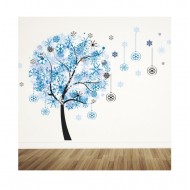 Sticker decorativ Copacelul zapezii,albastru 112 cm Sticker decorativ Copacelul zapezii,albastru 112 cm