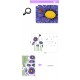 Sticker decorativ, Crizanteme albastre 178 cm, 133STK Sticker decorativ, Crizanteme albastre 178 cm, 133STK