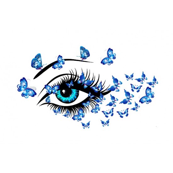 Sticker decorativ, Eye blue 80 cm, 150STK Sticker decorativ, Eye blue 80 cm, 150STK