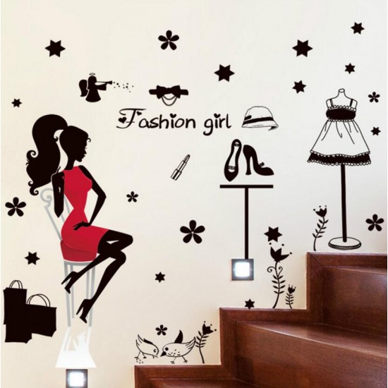 Sticker decorativ, Fashion girl 105cm, 156STK Sticker decorativ, Fashion girl 105cm, 156STK