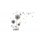 Sticker decorativ, Flower black 165 cm, 79STK Sticker decorativ, Flower black 165 cm, 79STK