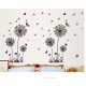 Sticker decorativ, Flower black 165 cm, 79STK Sticker decorativ, Flower black 165 cm, 79STK