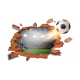 Sticker decorativ , Gaura in perete, fotbal 88 cm, 82STK Sticker decorativ , Gaura in perete, fotbal 88 cm, 82STK