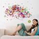 Sticker decorativ, Girl butterfly flowers 85 cm, 152STK Sticker decorativ, Girl butterfly flowers 85 cm, 152STK