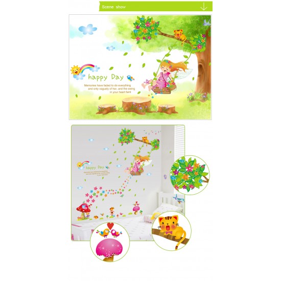 Sticker decorativ, Happy day 110 cm, 145STK Sticker decorativ, Happy day 110 cm, 145STK
