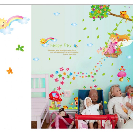 Sticker decorativ, Happy day 110 cm, 145STK Sticker decorativ, Happy day 110 cm, 145STK