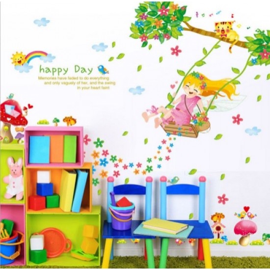 Sticker decorativ, Happy day 110 cm, 145STK Sticker decorativ, Happy day 110 cm, 145STK