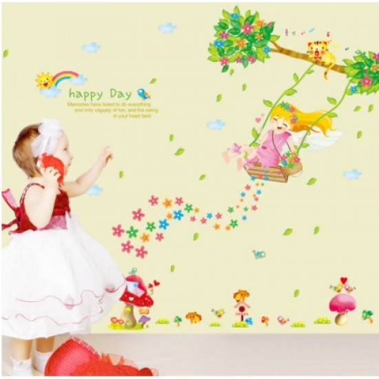Sticker decorativ, Happy day 110 cm, 145STK Sticker decorativ, Happy day 110 cm, 145STK