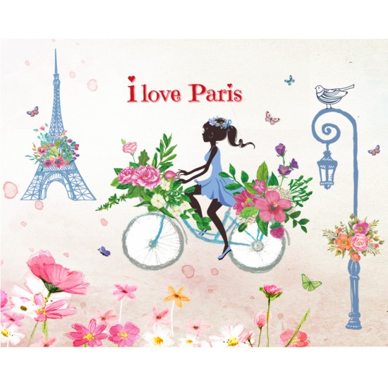 Sticker decorativ, I Love Paris 138 cm, 122STK Sticker decorativ, I Love Paris 138 cm, 122STK