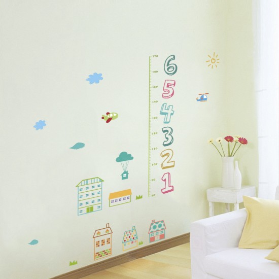 Sticker decorativ, Masuratoare cu animalute 125 cm, 142STK Sticker decorativ, Masuratoare cu animalute 125 cm, 142STK