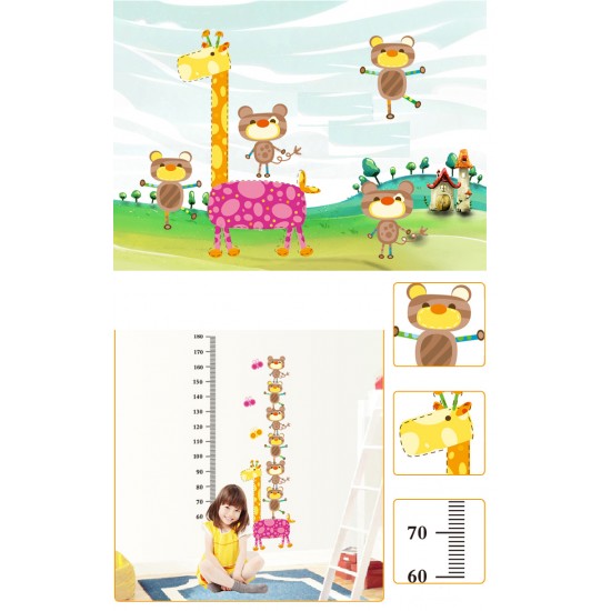 Sticker decorativ, Masuratoare cu animalute 140 cm, 132STK