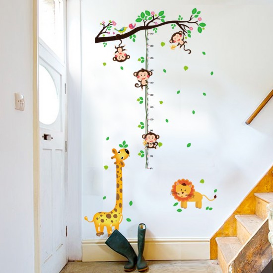 Sticker decorativ, Masuratoare cu animalute, 150 cm, 90STK Sticker decorativ, Masuratoare cu animalute, 150 cm, 90STK