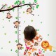 Sticker decorativ, Masuratoare cu animalute, 150 cm, 90STK Sticker decorativ, Masuratoare cu animalute, 150 cm, 90STK