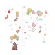 Sticker decorativ, Masuratoare cu animalute, 155 cm, 85STK Sticker decorativ, Masuratoare cu animalute, 155 cm, 85STK