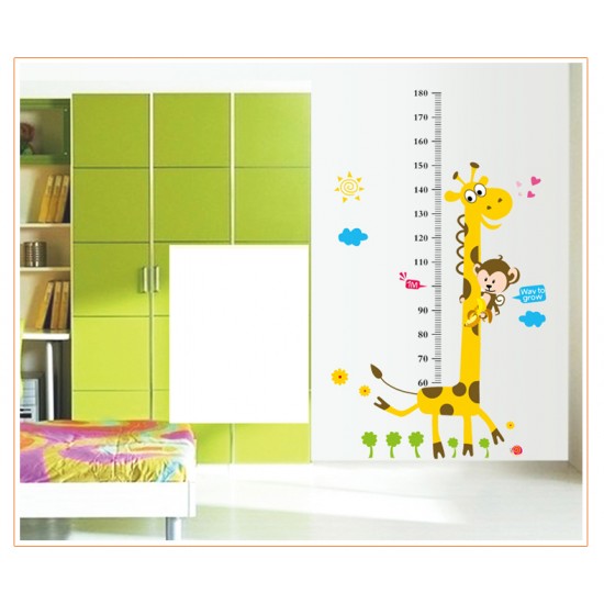 Sticker decorativ, Masuratoare cu animalute 180 cm, 131STK Sticker decorativ, Masuratoare cu animalute 180 cm, 131STK