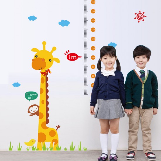 Sticker decorativ, Masuratoare cu animalute 182 cm, 136STK Sticker decorativ, Masuratoare cu animalute 182 cm, 136STK