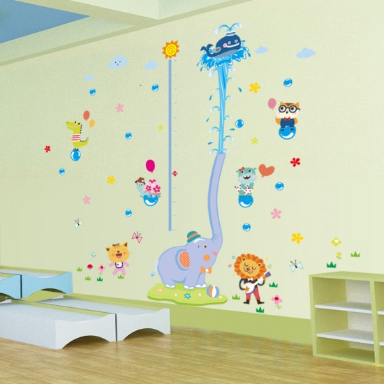 Sticker decorativ, Masuratoare cu animalute, 192 cm, 83STK Sticker decorativ, Masuratoare cu animalute, 192 cm, 83STK