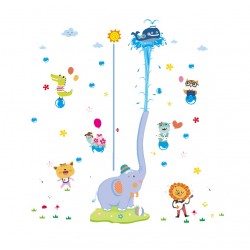 Sticker decorativ, Masuratoare cu animalute, 192 cm, 83STK Sticker decorativ, Masuratoare cu animalute, 192 cm, 83STK