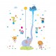 Sticker decorativ, Masuratoare cu animalute, 192 cm, 83STK Sticker decorativ, Masuratoare cu animalute, 192 cm, 83STK