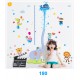 Sticker decorativ, Masuratoare cu animalute, 192 cm, 83STK Sticker decorativ, Masuratoare cu animalute, 192 cm, 83STK