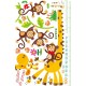 Sticker decorativ Masuratoare cu animalute,galben 145 cm, 54STK Sticker decorativ Masuratoare cu animalute,galben 145 cm, 54STK