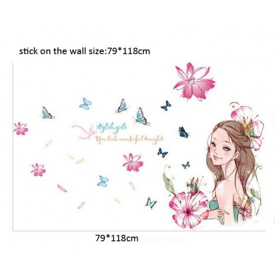 Sticker decorativ, Stylish girls 118 cm, 155STK Sticker decorativ, Stylish girls 118 cm, 155STK