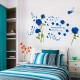 Sticker decorativ, Trandafiri albastrii 147 cm, 129STK Sticker decorativ, Trandafiri albastrii 147 cm, 129STK