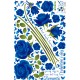 Sticker decorativ, Trandafiri albastrii 147 cm, 129STK Sticker decorativ, Trandafiri albastrii 147 cm, 129STK