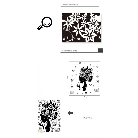 Sticker decorativ, Woman 85 cm, 144STK Sticker decorativ, Woman 85 cm, 144STK