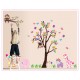 Sticker decorativ, copacel cu animalute 180 cm, 57STK Sticker decorativ, copacel cu animalute 180 cm, 57STK