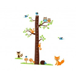 Sticker decorativ, copacelu cu animalutele padurii 185 cm, 78STK Sticker decorativ, copacelu cu animalutele padurii 185 cm, 78STK