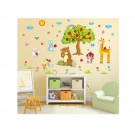 Sticker decorativ cu animale,multicolor 170 cm Sticker decorativ cu animale,multicolor 170 cm