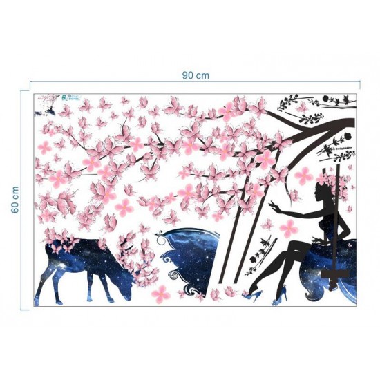Sticker decorativ, fata padurii 120 cm, 109STK Sticker decorativ, fata padurii 120 cm, 109STK
