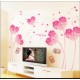Sticker decorativ, flori roz in forma de inima cu 2 rame foto, 185 cm, 92STK Sticker decorativ, flori roz in forma de inima cu 2 rame foto, 185 cm, 92STK