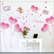 Sticker decorativ, flori roz in forma de inima cu 2 rame foto, 185 cm, 92STK Sticker decorativ, flori roz in forma de inima cu 2 rame foto, 185 cm, 92STK