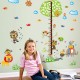 Sticker decorativ, masuratoare copacel cu animalute 143 cm, 70STK Sticker decorativ, masuratoare copacel cu animalute 143 cm, 70STK