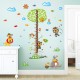Sticker decorativ, masuratoare copacel cu animalute 143 cm, 70STK Sticker decorativ, masuratoare copacel cu animalute 143 cm, 70STK