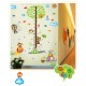 Sticker decorativ, masuratoare copacel cu animalute 143 cm, 70STK Sticker decorativ, masuratoare copacel cu animalute 143 cm, 70STK