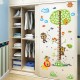 Sticker decorativ, masuratoare copacel cu animalute 143 cm, 70STK Sticker decorativ, masuratoare copacel cu animalute 143 cm, 70STK