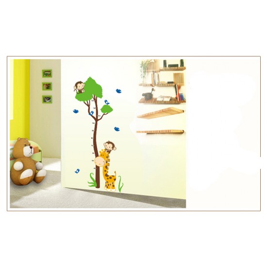Sticker decorativ, masuratoare cu animalute  150 cm, 112STK