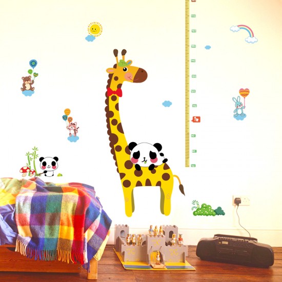 Sticker decorativ, masuratoare cu animalute 150 cm, 77STK Sticker decorativ, masuratoare cu animalute 150 cm, 77STK