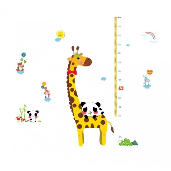 Sticker decorativ, masuratoare cu animalute 150 cm, 77STK Sticker decorativ, masuratoare cu animalute 150 cm, 77STK